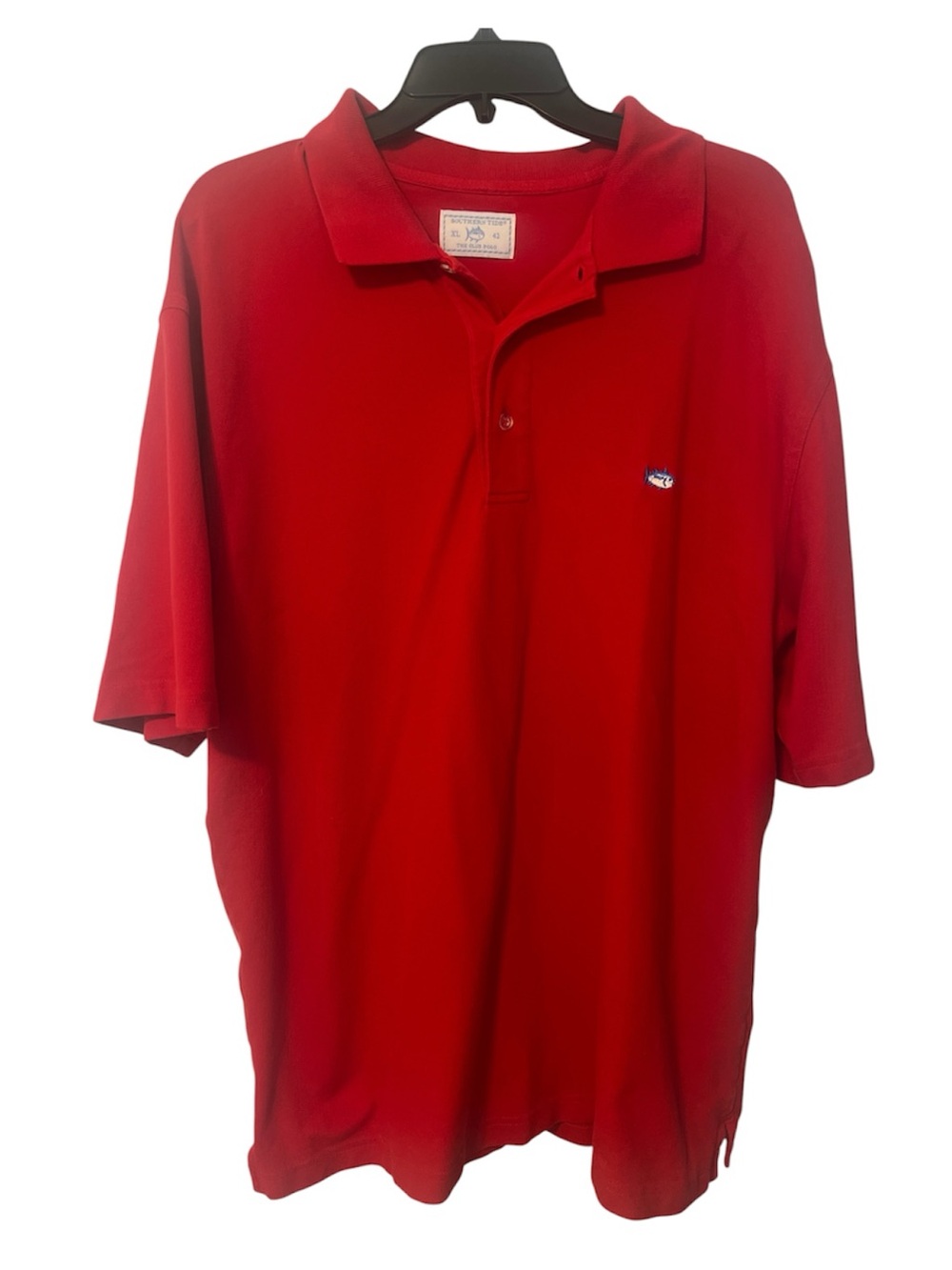 Men’s Red Southern Tide Club Polo